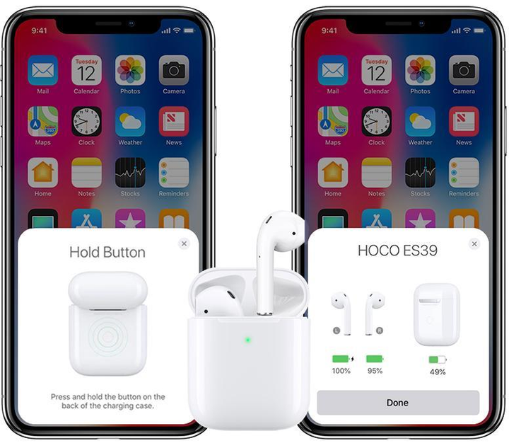 Hoco ES39 with Wireless Charging White