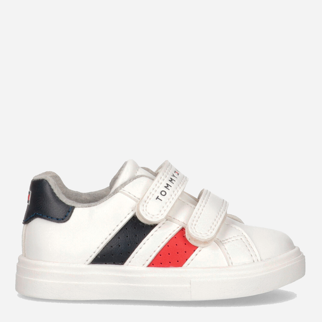 Акція на Дитячі кеди для хлопчика Tommy Hilfiger T1B4-32211-1376X336 26 Білі/Сині від Rozetka