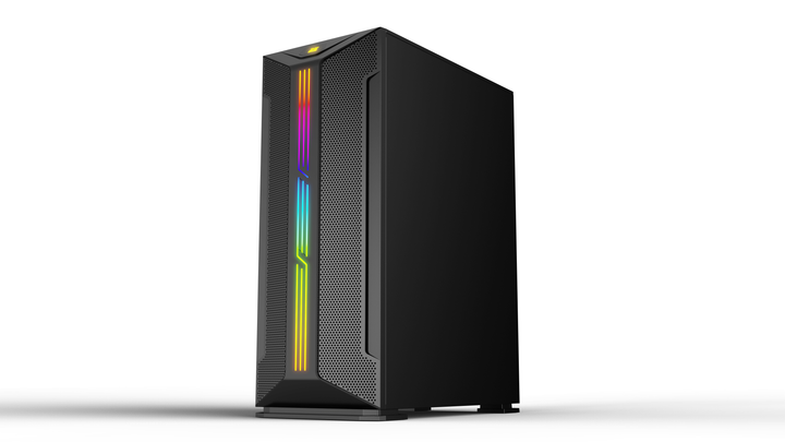Корпус 2E GAMING HUNTER (GH1) MidT,2xUSB2.0,1xUSB3.0,1x120ммARGB,стекло,без БП,чер. (2E-GH1) - изображение 2