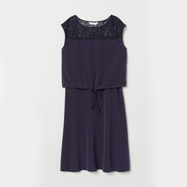 Сукня коротка літня жіноча H&M 7175079log M Темно-синя від Rozetka на платформі USKIDKA Акція на Сукня коротка літня жіноча H&M 7175079log M Темно-синя від Rozetka