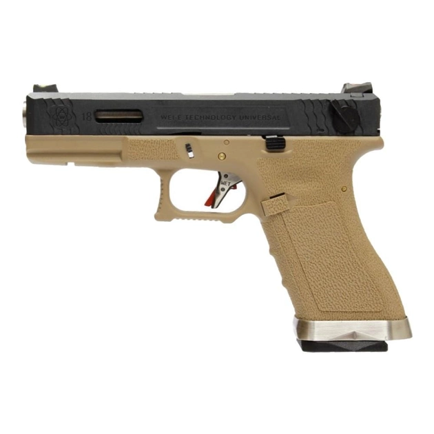 Пістолет Glock 18 Force T2 Metal Green Gas WE - зображення 1