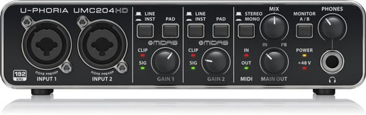 Аудиоинтерфейс Behringer U-Phoria UMC204HD - изображение 2