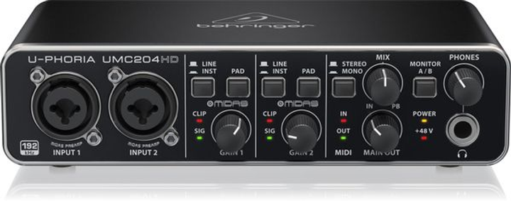 Аудиоинтерфейс Behringer U-Phoria UMC204HD - изображение 5