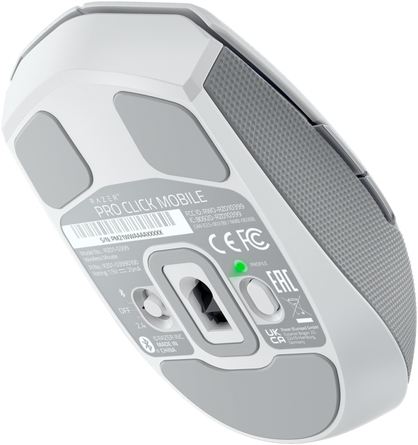 Mysz Razer Pro Click mini White/Gray (RZ01-03990100-R3G1) - Zdjęcie 5 Mysz Razer Pro Click mini White/Gray (RZ01-03990100-R3G1) - obraz 5