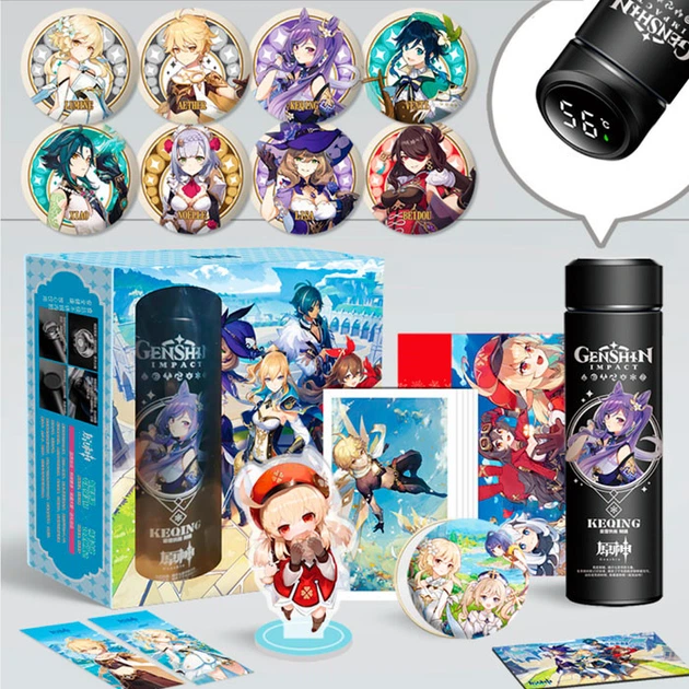 Подарочный набор Геншин Импакт мини бокс с Термосом - Genshin Impact ...