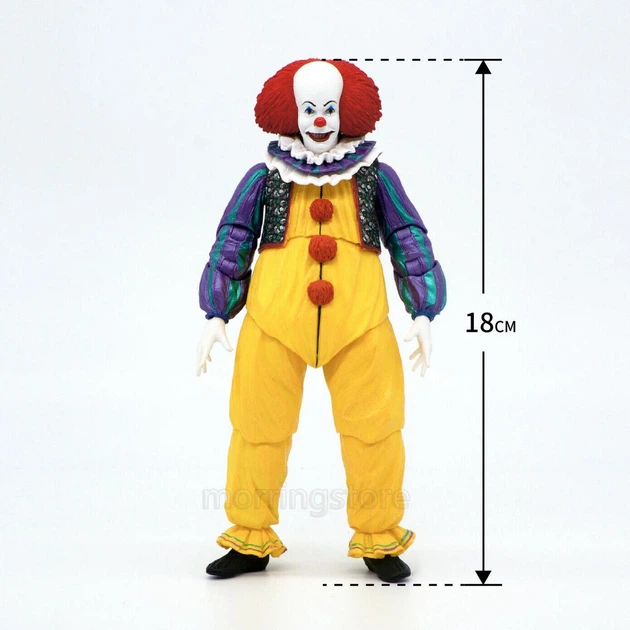 NECA IT 1990 ペニーワイズ 可動式フィギュア 2種セット 台座付き IT イット/1990 NECAアクションフィギュアシリーズ/ペニーワイズ