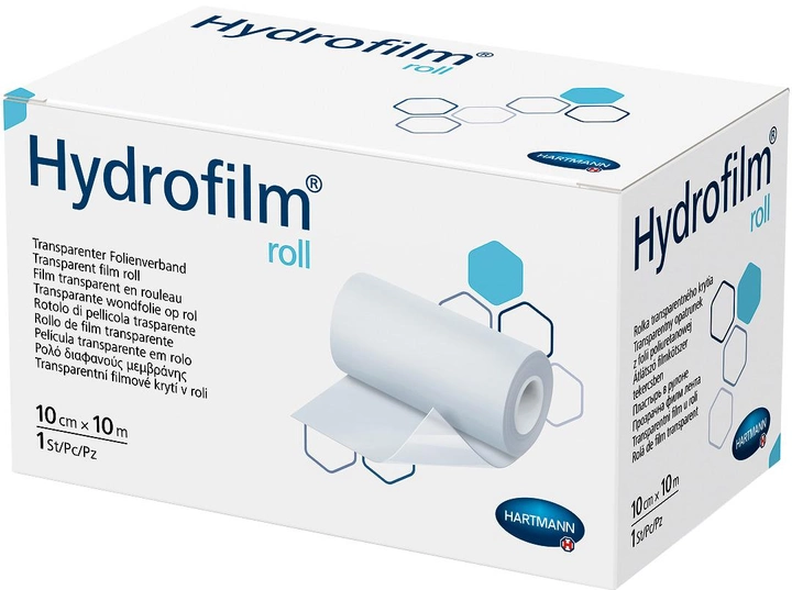 Пов'язка плівкова прозора Hartmann Hydrofilm Roll 10 см х 10 м 1 шт. (6857921) - зображення 1