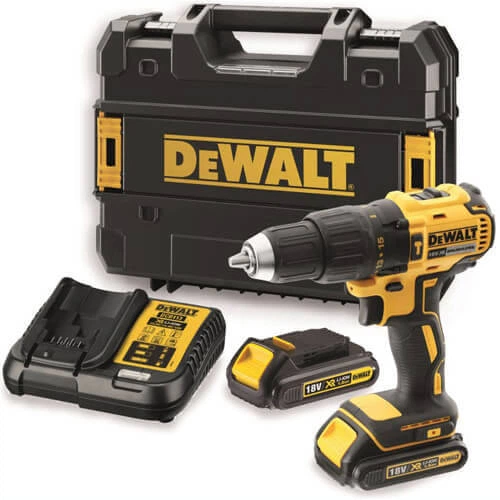 Zestaw dwóch narzędzi bezszczotkowych DeWALT 18 V XR Li-Ion, 2 Ah walizka, 2 akumulatory i ładowarka (DCK2060D2T)  - obraz 4