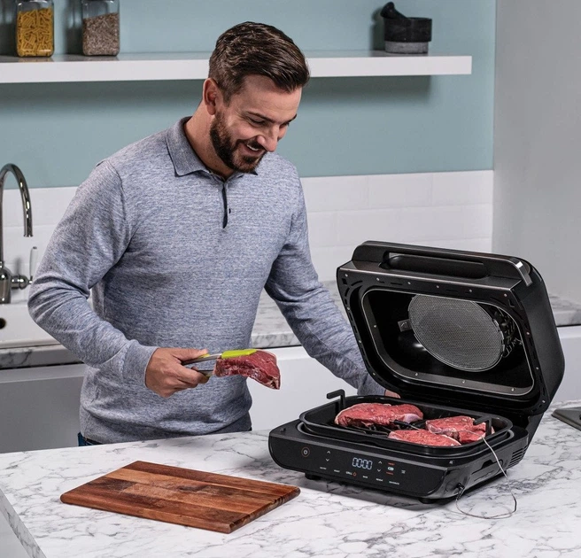 Гриль Ninja Foodi MAX Health Grill & Air Fryer AG551EU (0622356239554) - зображення 10