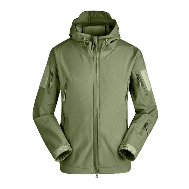 Тактическая куртка Soft Shell Lesko A001 Green M форменная одежда (K/OPT2-4255-27073) - зображення 1