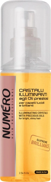 Жидкие кристаллы Brelil Numero для придания блеска с ценными маслами 75 мл (8011935075027) 