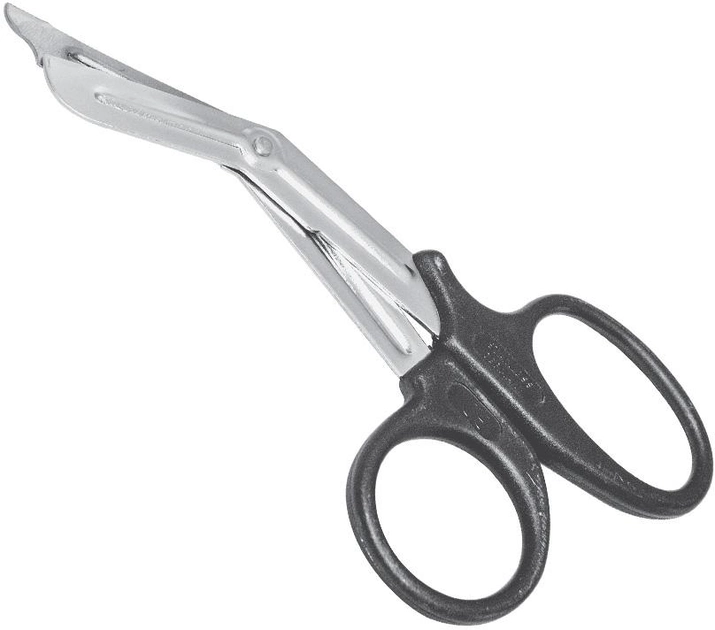 Ножиці для розрізання одягу Surgicon з пластиковими ручками 18 см тупі (2000988938638) - зображення 1