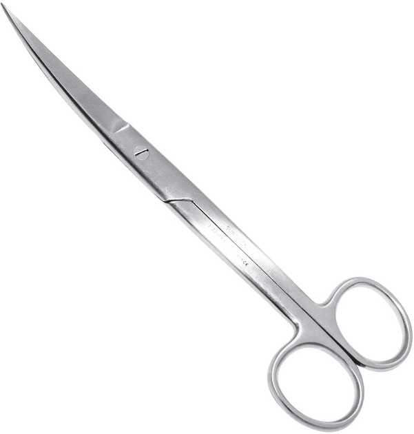 Ножницы стандартные операционные Surgicon 18.5 см острые/изогнутые (2000988941270) - изображение 1