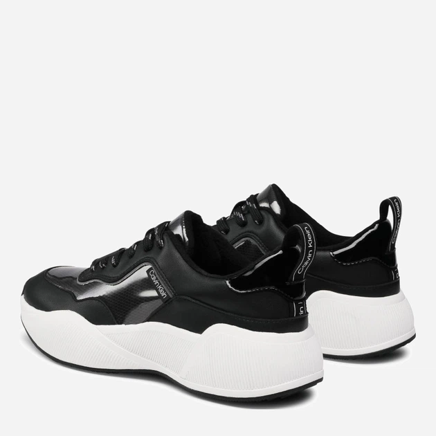 Sneakersy damskie na wysokiej platformie do kostki Calvin Klein Beaulah B4E00134 37 Czarne (194060717661) - obraz 4