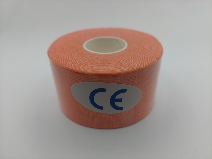 Кінезіо тейп Kinesiology tape 3,8 см х 5 м помаранчевий - зображення 1