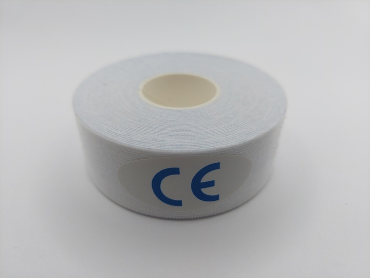 Кинезио тейп Kinesiology tape 2,5 см х 5 м белый - изображение 1