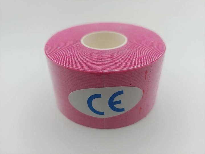 Кінезіо тейп Kinesiology tape 3,8 см х 5 м рожевий - зображення 1