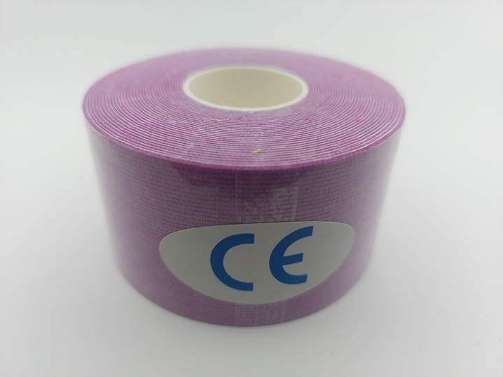 Кінезіо тейп Kinesiology tape 3,8 см х 5 м фіолетовий - зображення 1