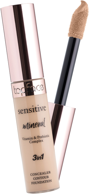 Акція на Консилер TopFace Sensitive Mineral 3 in 1 Concealer PT471 №005 12 мл від Rozetka