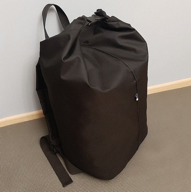 Баул-рюкзак влагозащитный тактический, вещевой мешок на 45 литров Melgo чёрный - изображение 2
