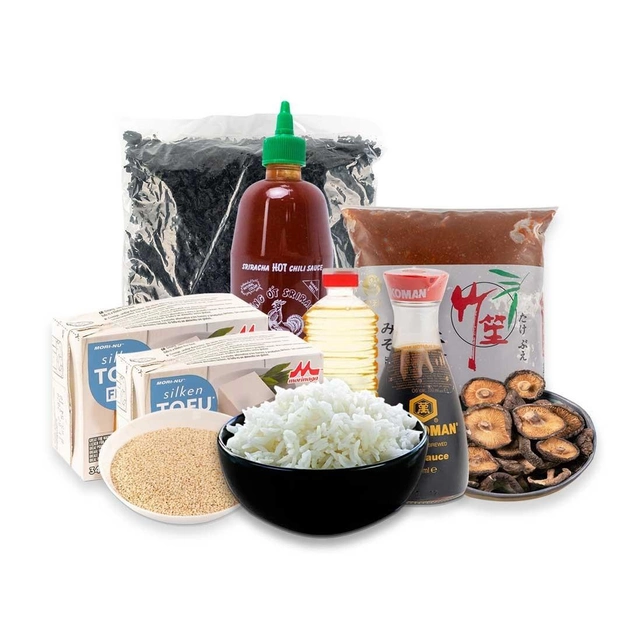 Набір продуктів «Sun RICE» для приготування вегетаріанської рису з тофу і шиітаки і місо-супу - зображення 1