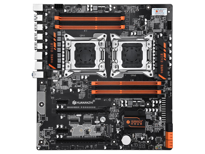 Материнская плата HUANANZHI X79 Dual 8D LGA 2011 E-ATX двухпроцессорная Черный (1010-764-00) - изображение 2
