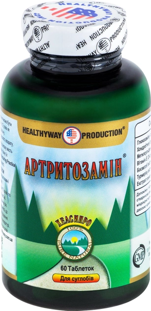 Натуральная добавка Healthyway Production Артритозамин 60 таблеток (616659000690) - изображение 1