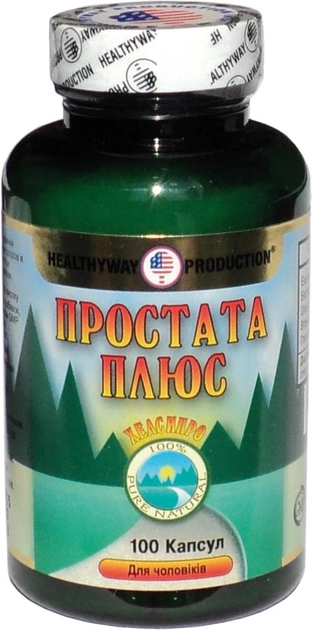Натуральная добавка Healthyway Production Простата Плюс 100 капсул (616659000140) - изображение 1