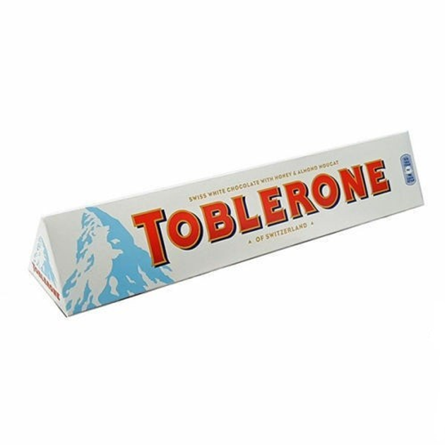 Шоколад білий Toblerone з медом і мигдальною нугою 360 г – купить в ...