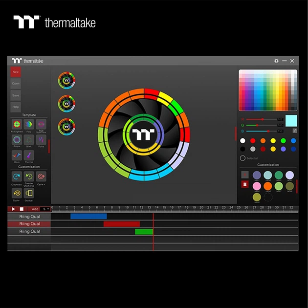 Chłodzenie Thermaltake Riing Quad 12 RGB Radiator Fan TT Premium Edition (CL-F088-PL12SW-C) - obraz 6