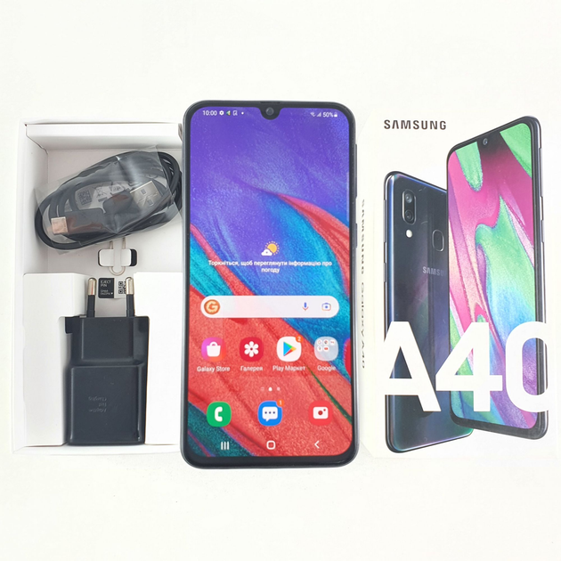 Samsung Galaxy A40 64 GB Black (2B00002195) Б/У – фото, отзывы ...