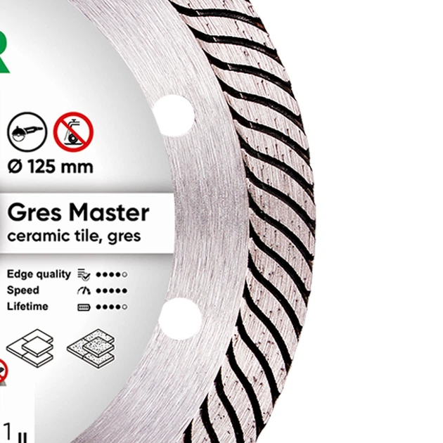 Диск алмазный отрезной Distar 7D 1A1R 125 Gres Master 1A1R 125x1,4/1,0x10x22,23 мм керамогранит - Фото 2 Диск алмазный отрезной Distar 7D 1A1R 125 Gres Master 1A1R 125x1,4/1,0x10x22,23 мм керамогранит - изображение 2