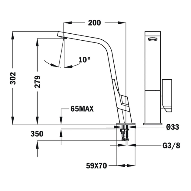 Змішувач для кухні Teka IC 915 (Icon H) ультрачорний (33915020N) - зображення 2