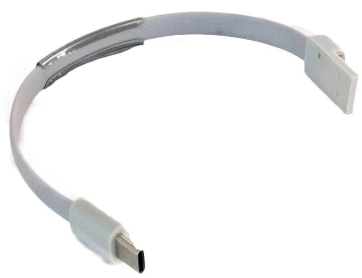Кабель ExtraDigital Type C to USB браслет 0.2 м Серый (KBU1779) - Фото 4 Кабель ExtraDigital Type C to USB браслет 0.2 м Серый (KBU1779) - изображение 4