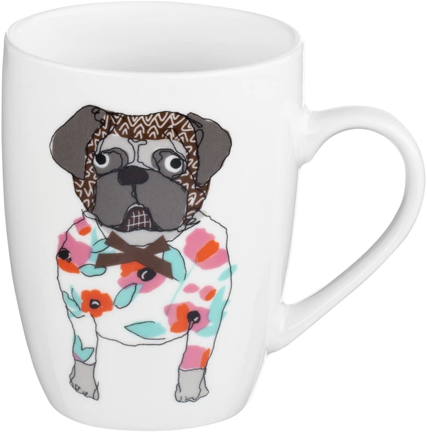 Набор чашек ARDESTO Pug фарфор 330 мл х 4 шт (SET_AR3403_4шт) - изображение 2