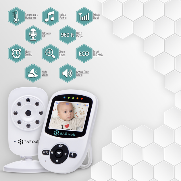 Цифрова бездротова відеоняня Baby Monitor SM-24 - зображення 4