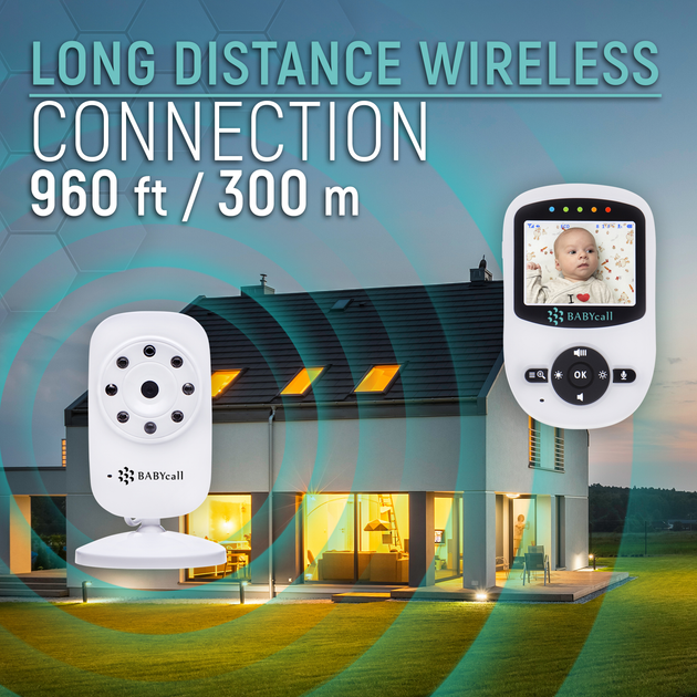 Цифрова бездротова відеоняня Baby Monitor SM-24 - зображення 9