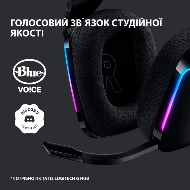 Навушники Logitech Lightspeed Wireless RGB Gaming Headset G733