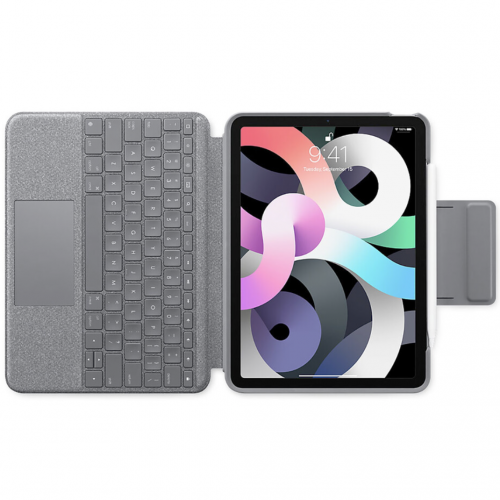 Чохол-клавіатура для планшета Logitech Folio Touch Keyboard Oxford Grey для Apple iPad Air 4 10.9" (920-009952) - Фото 2 Чохол-клавіатура для планшета Logitech Folio Touch Keyboard Oxford Grey для Apple iPad Air 4 10.9" (920-009952) - зображення 2