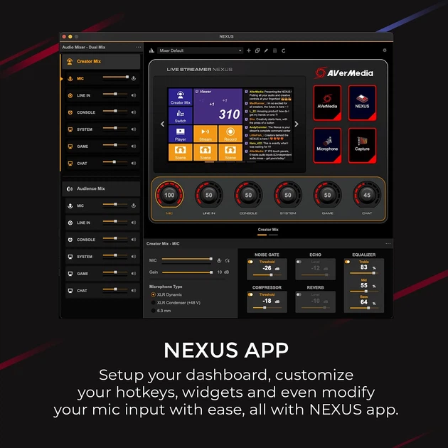 Пульт керування трансляцією AVerMedia Live Streamer NEXUS AX310