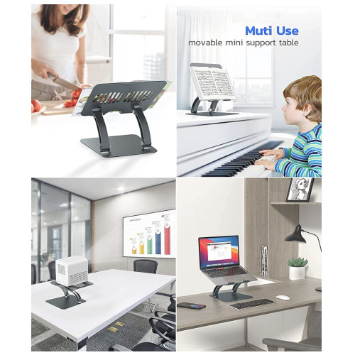 Подставка для ноутбука Nulaxy Aluminum Laptop Stand Grey (NULSLS-09AA) - Фото 7 Подставка для ноутбука Nulaxy Aluminum Laptop Stand Grey (NULSLS-09AA) - изображение 7