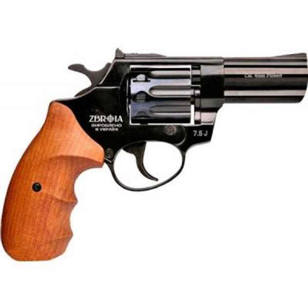 Револьвер под патрон Флобера ZBROIA Profi 3" (черный/бук) (3726.00.19) - изображение 1