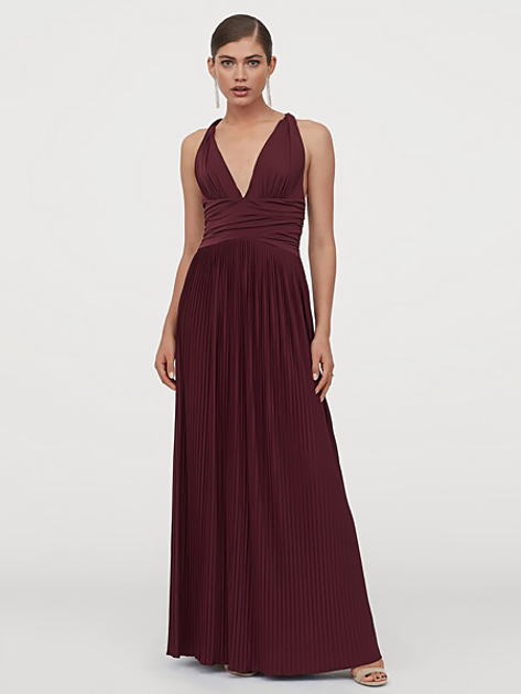 Сукня довга осіння жіноча H&M 0718086-0 40 Бордова від Rozetka на платформі USKIDKA Акція на Сукня довга осіння жіноча H&M 0718086-0 40 Бордова від Rozetka