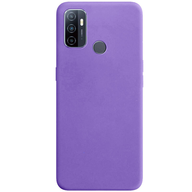 Силиконовый чехол Candy для Oppo A53 / A32 / A33 Сиреневый Без бренда ...
