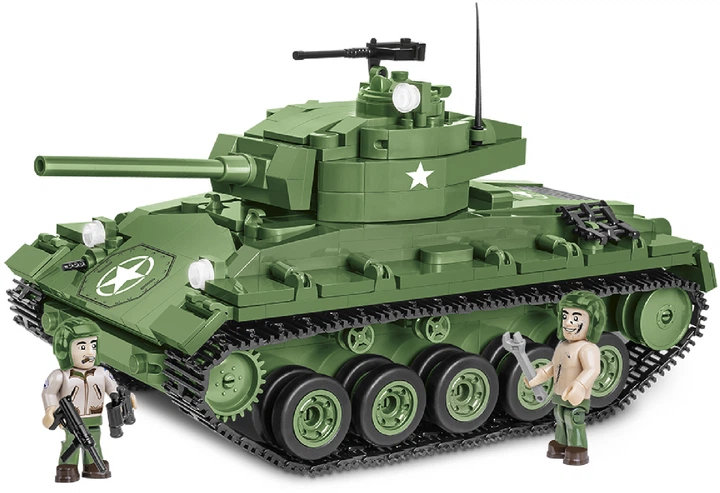 Klocki konstrukcyjne Cobi II Wojna Światowa Czołg M24 Chaffee 590 elementów (COBI-2543) - obraz 3