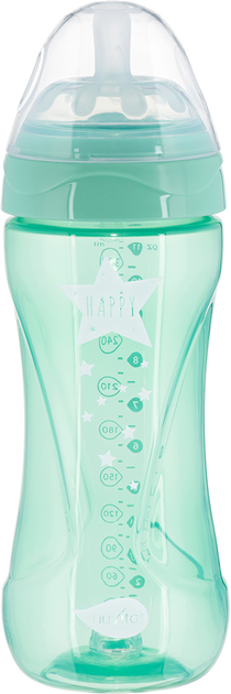 Дитяча антиколькова пляшечка для годування Nuvita Mimic Cool 330 мл Зелена (NV6052GREEN) - зображення 1