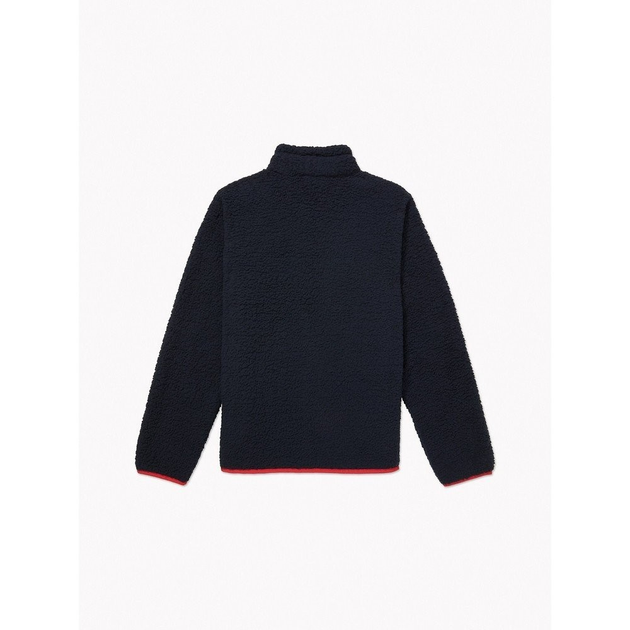 Куртка Tommy Hilfiger, флисовая, из переработанной шерпы, на молнии, черный, размер S - изображение 2
