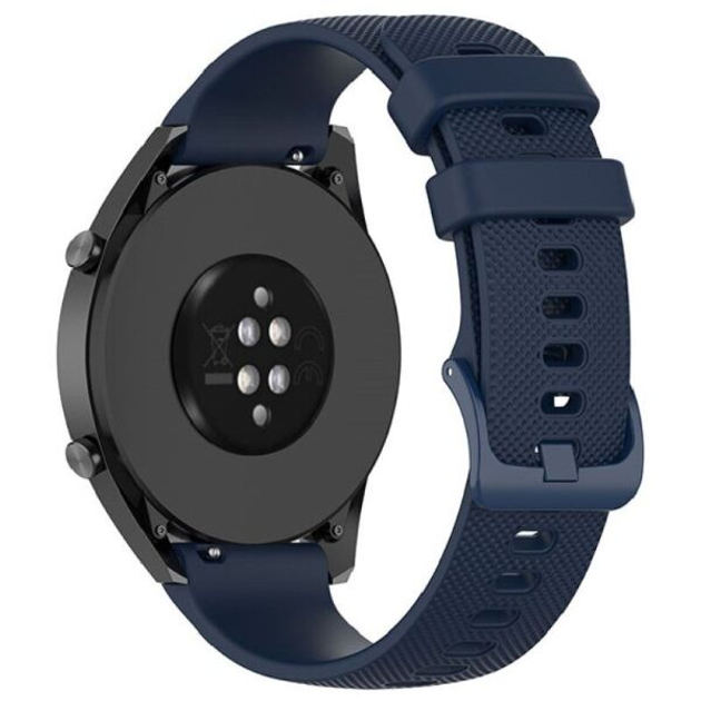Ремешок Deexe Silicone Watchband для Huawei Watch GT 3 (46mm) - Navy ...