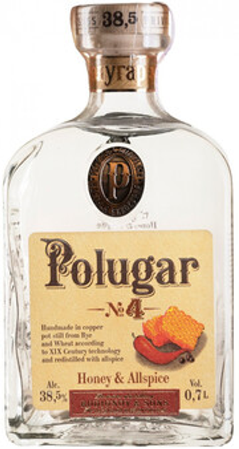 Горілка Polugar N4 Honey & Allspice 0.7 л 38.5% (5902012671047) - зображення 1
