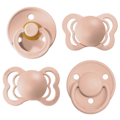Пустушки BIBS подарунковий набір Blush 0-6 міс натуральний каучук - Фото 4 Пустушки BIBS подарунковий набір Blush 0-6 міс натуральний каучук - изображение 4